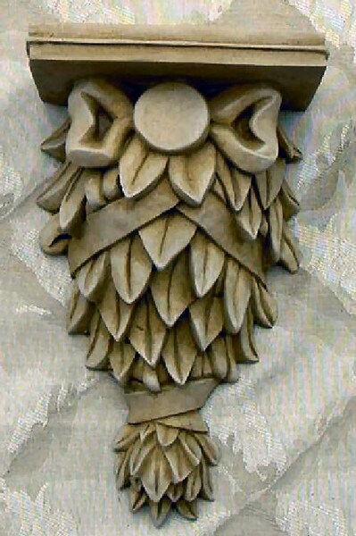 Roman Wall Bracket - Solid Cement for outdoor use year round